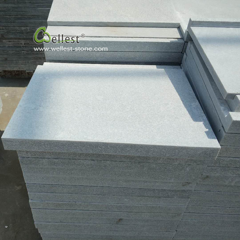 Ql309 Straight L Shape Coping Tile White Quartzite, Internal Corner Drop Face Swimming Pool Tile
