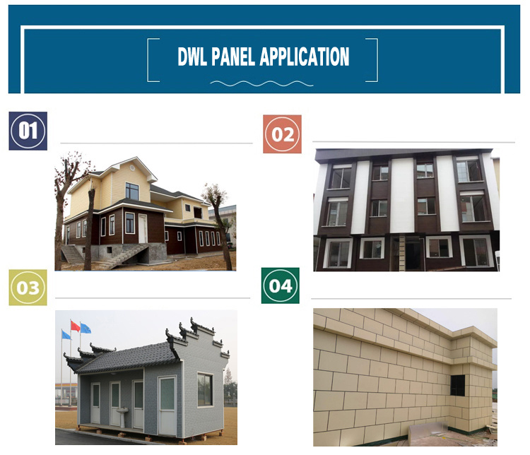 Dwl Prefabricated House Exterior Wall Insulated Decorative Cultured Stone Grain Metal Cladding Exterior Wall Siding