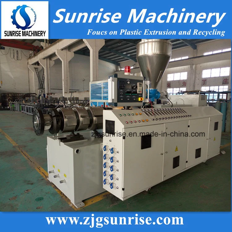 PVC Plastic Extruder Plastic Pipe Extruder Conical Twin Screw Extruder for PVC Extrusion
