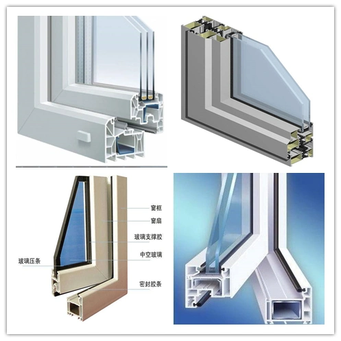 Corner Window Design UPVC/ PVC Double Hung Window Single Hung Window