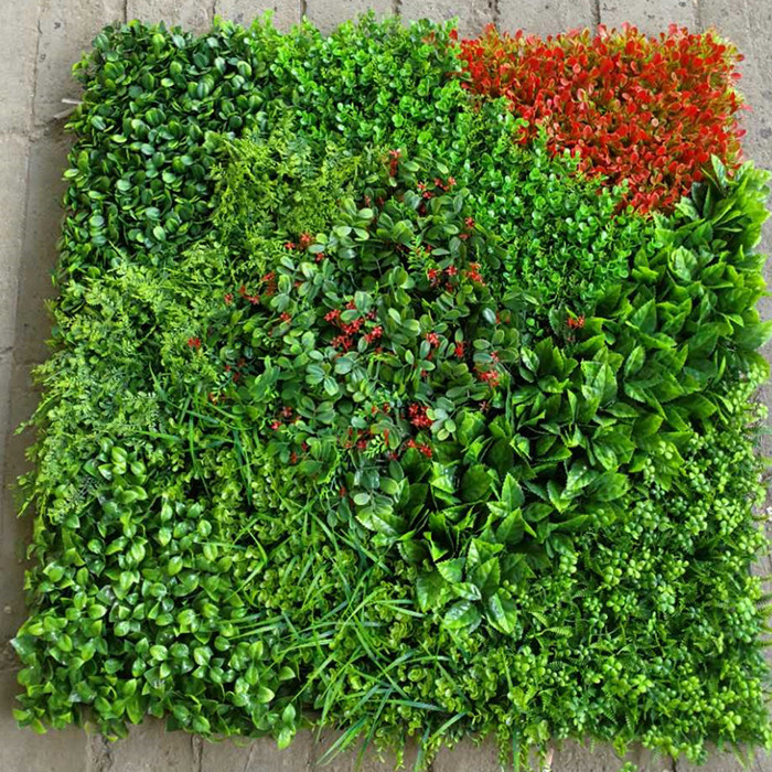 Artificial Boxwood Plastic IVY Fence Green Wall Vertical Garden for Interior Exterior Landscaping