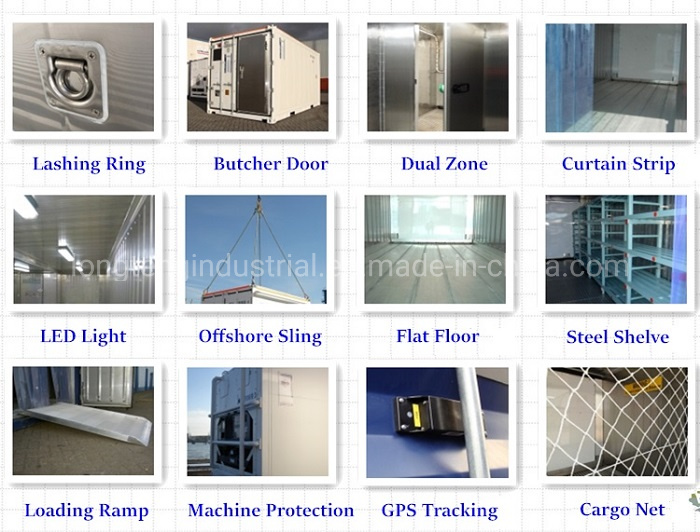 PVC Curtain 40FT Side Door Reefer Container