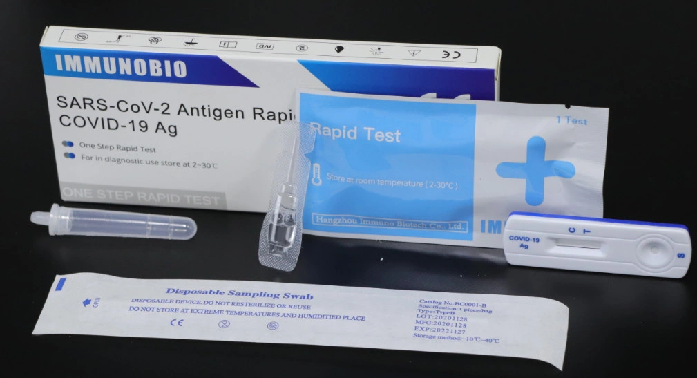 Coil 19 Test Ivd Kit Rapid Diagnostic Test Strip Saliva Swab/Spit Test One Step Antigen Test Real Time Test