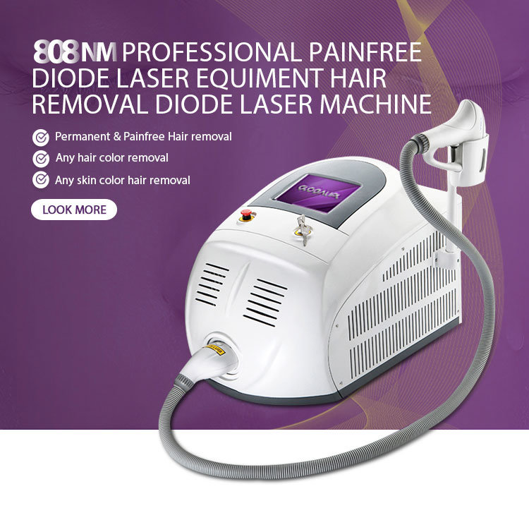 808nm Diode Laser Hair Removal Machine Permanent Results for Sale