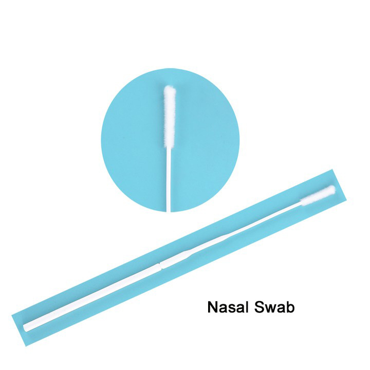 Medomics Rapid Test Medical Flocked Sterile Specimen Collection Swab Nasal Swab