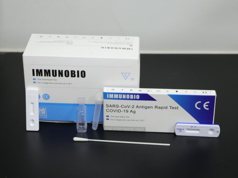 Pei/Bfarm Immunobio Coil 19 Test Antigen Rapid Test Saliva Test Medical Kit Antigen Test Strip