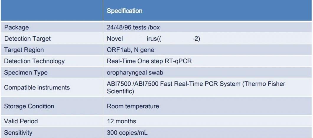 High Sensitive Cwbio PCR Rt PCR Test Kit Nucleic Acid Detection Kit with CE Certificate
