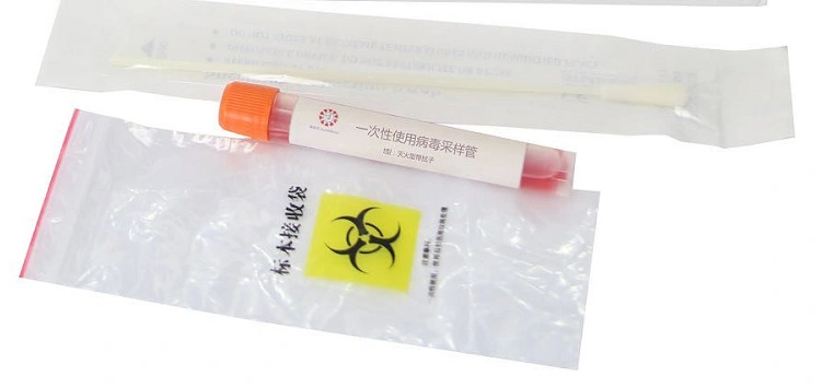 Samples Collection Test Kit Disposable Sampling Tube and Flock Swab Oral Nasal Swabs Test