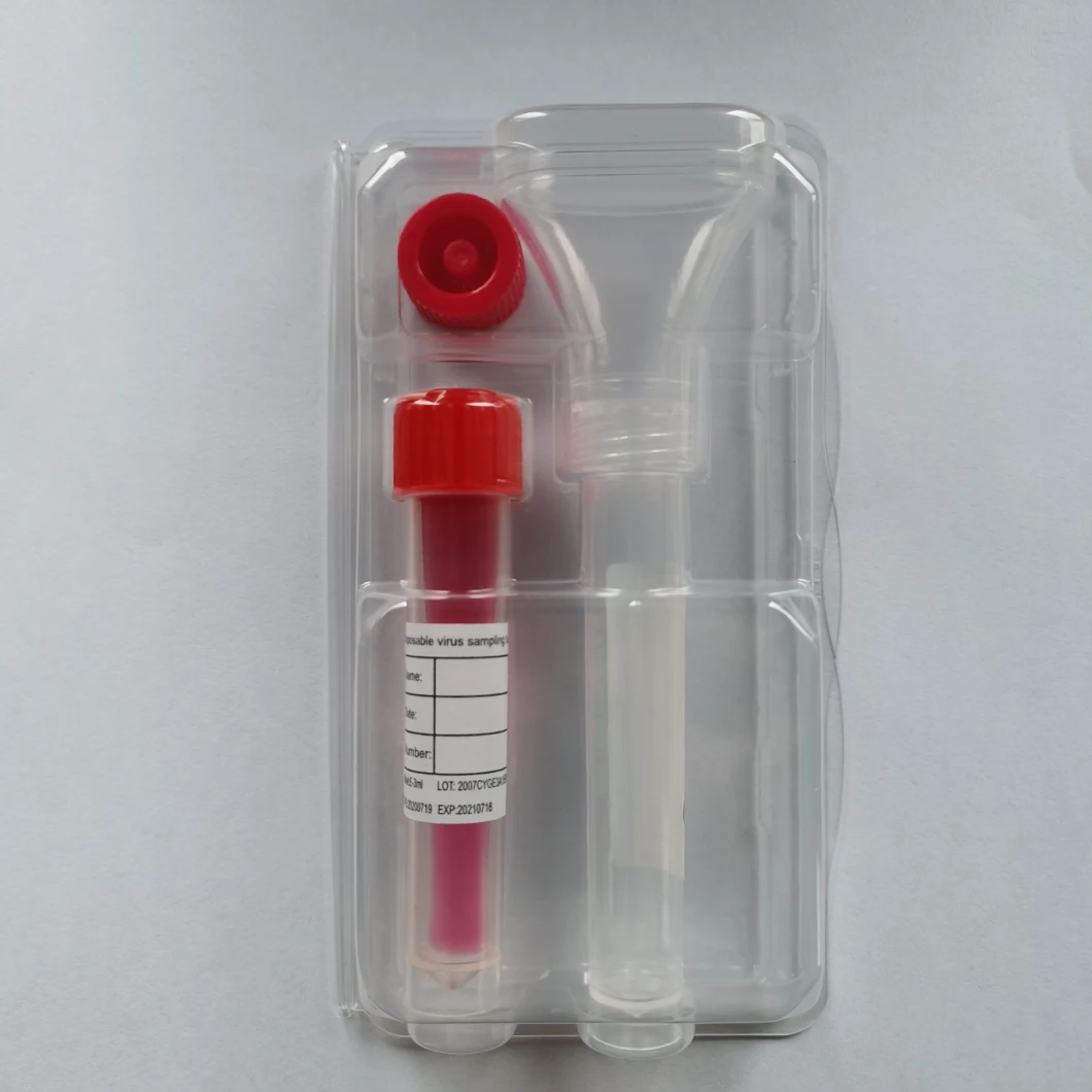 FDA Hot Sale Disposable Saliva Sample Collection Kit for DNA/Rna PCR Test Kit