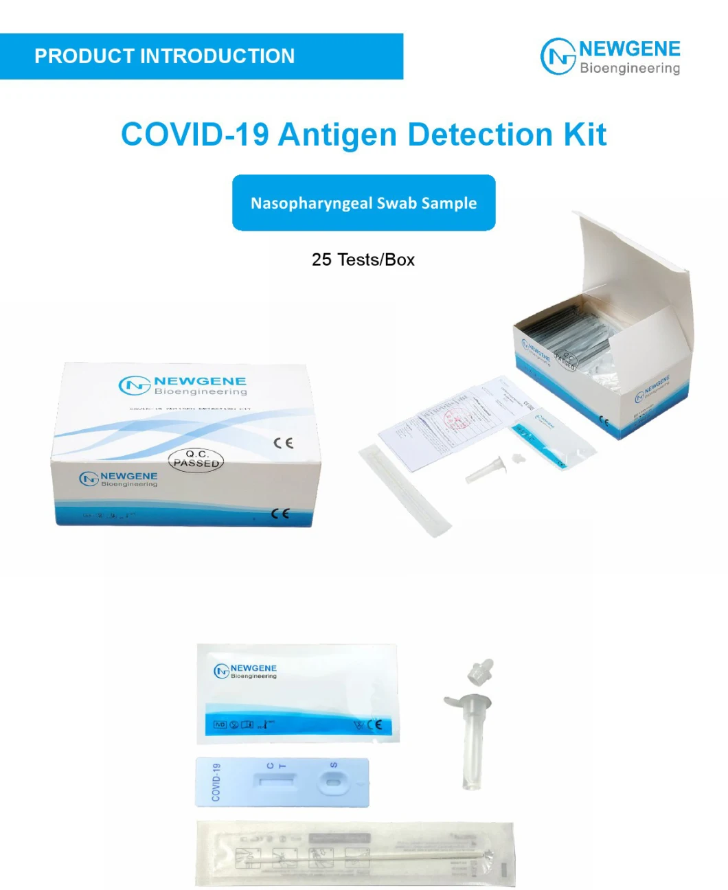 CE Approved New Gene Antigen Self-Test/Non-Professional Test/Home Test Kit/Sputum Test