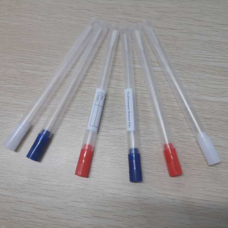Sterile Swab Stick Plastic, Polyester Sampling Swab, Sterile Transport Medium Swab