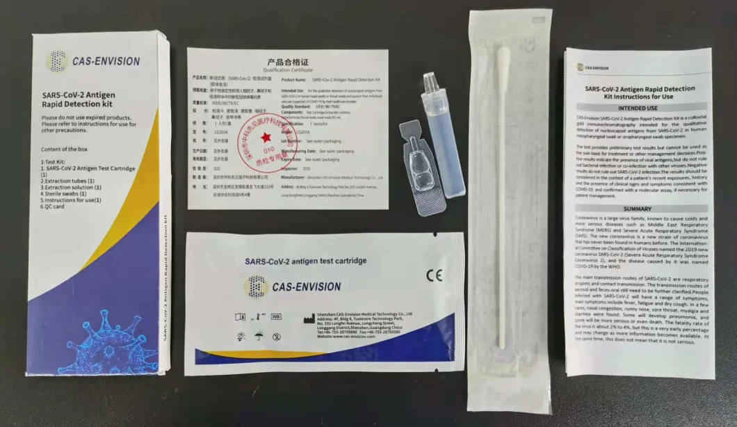 High Specificity Self-Test Antigen Rapid Testing Kit with Individual Design