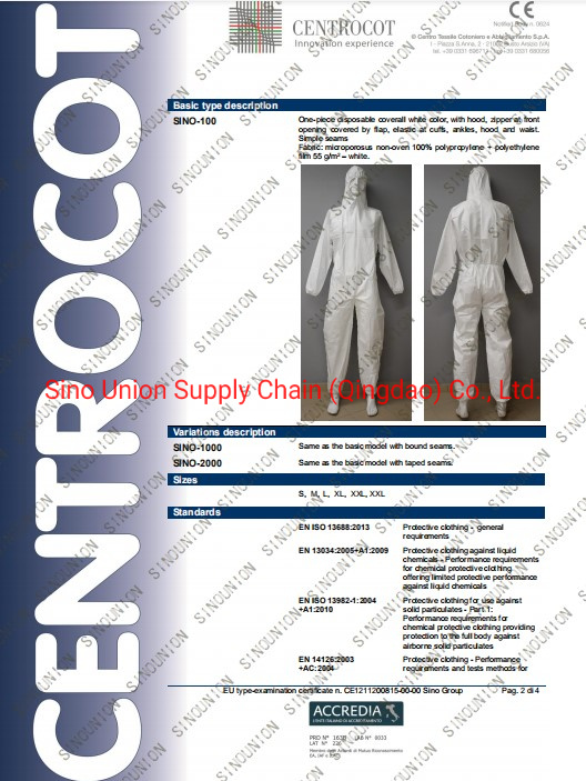 Covid-19 Use Anti Virus Disposable Protective Coverall