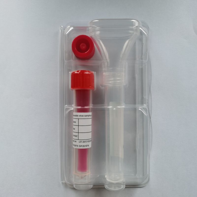 Saliva Medium Transport DNA Rna Oral Saliva Collection Funnel
