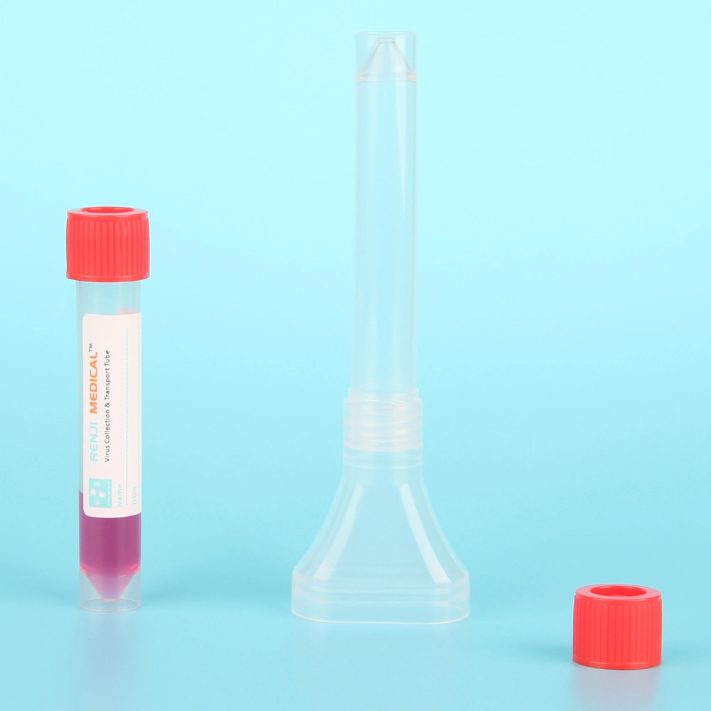 Accurate Virus Saliva Swab Antigen Rapid Test Kit with Saliva Collection Funnel in Medical
