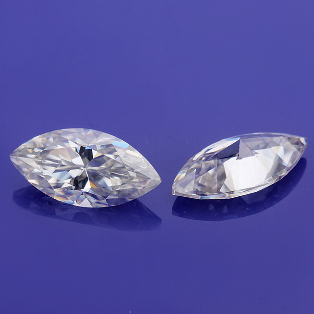 White Color Marquise Shape 5X10mm 1 Carat Diamantes Moissanite with Teste Positive