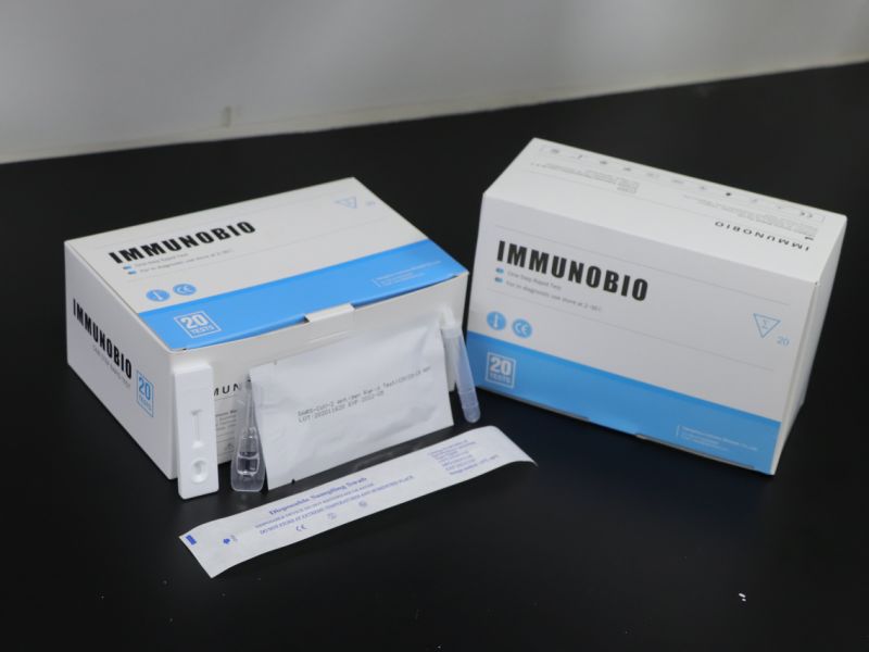 Pei/Bfarm Listed Immunobio Coil Test Kit Antigen Saliva Rapid Test Coil 19 Antigen Test