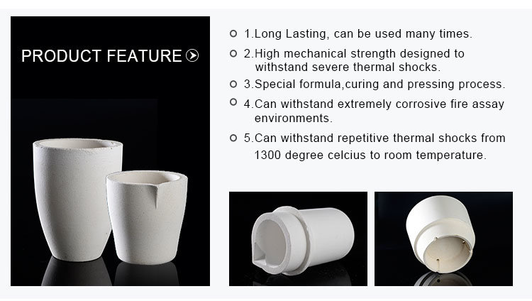 Manufacturer Fireclay Fire Assay Crucibles for Gold and Mineral Assaying