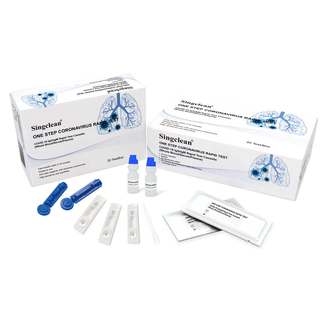 Singclean Antibody Test Kit Igm/Igg Rapid Test Kit for Blood Test