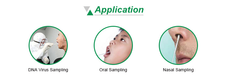 Ce/FDA Certifical New Virus Test Nasal Oral Flocked Nasal Test Swab