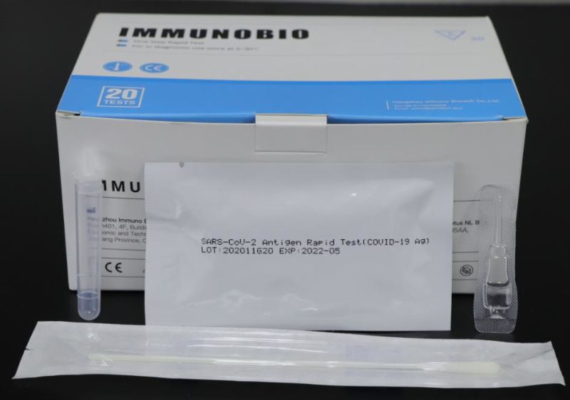 Immunobio Cavid 19 Antigen Saliva Test/Antigen Sputum Test Kit/Antigen Rapid Test/Saliva Swab Test