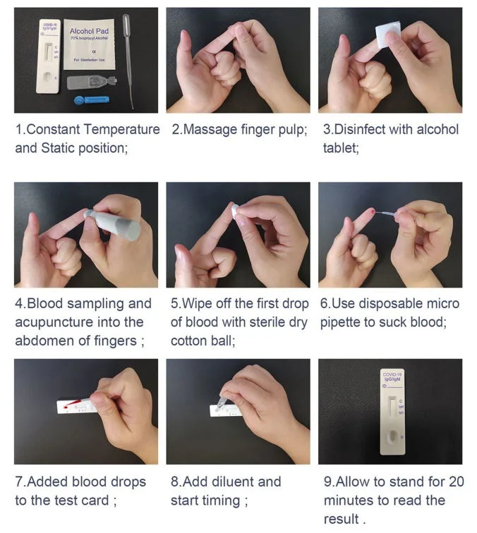 Rapid Diagnostic Test Kit Whole Blood Igg-Igm Rapid Test Kit