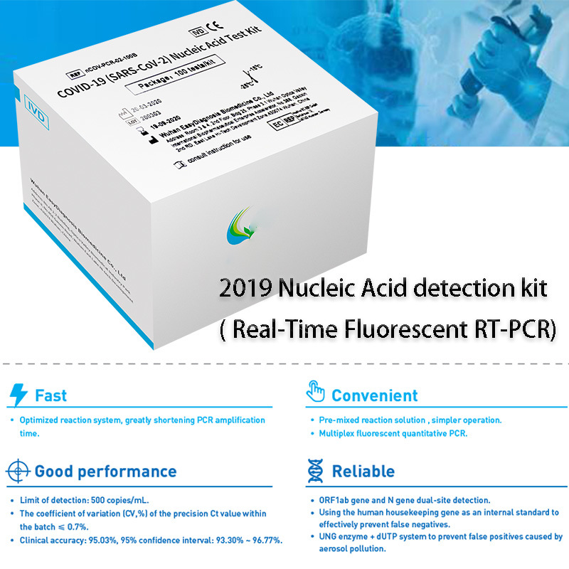Inventory Real-Time Rt-PCR Test Kit Nucleic Acid Rapid Test Kit with Low MOQ