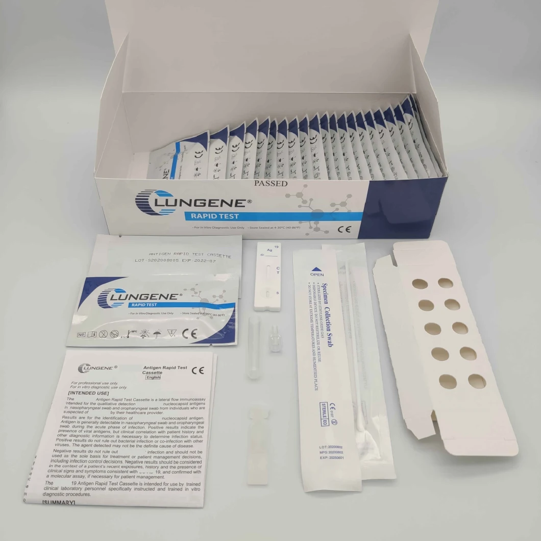 Clungene Clongene 2021 New Version Antigen Rapid Test Cassette Test Kit with TUV Certificate