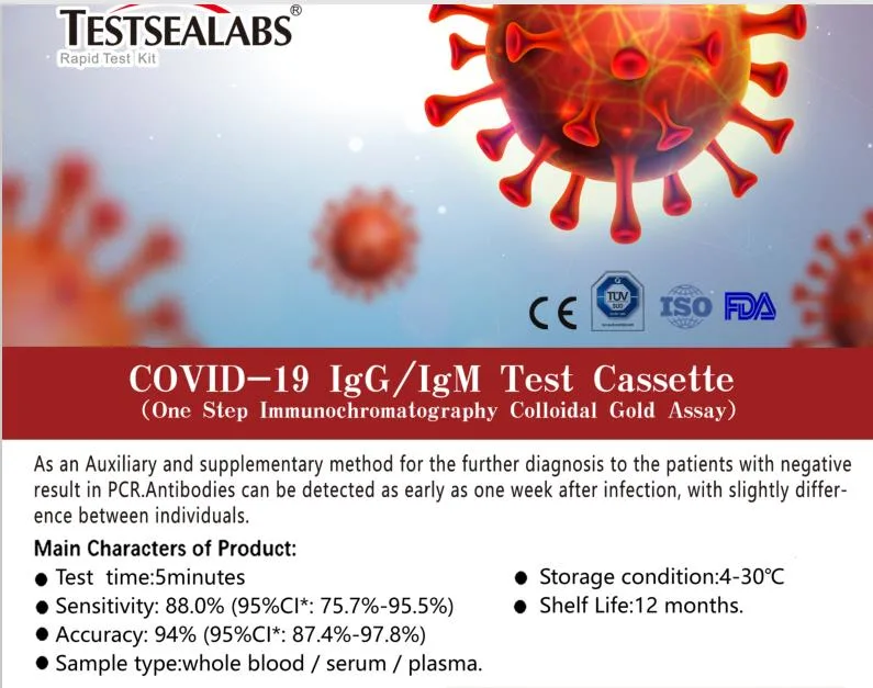 SARS Antibody Test Kit Detection Test Antibody Rapid Test Igm Igg