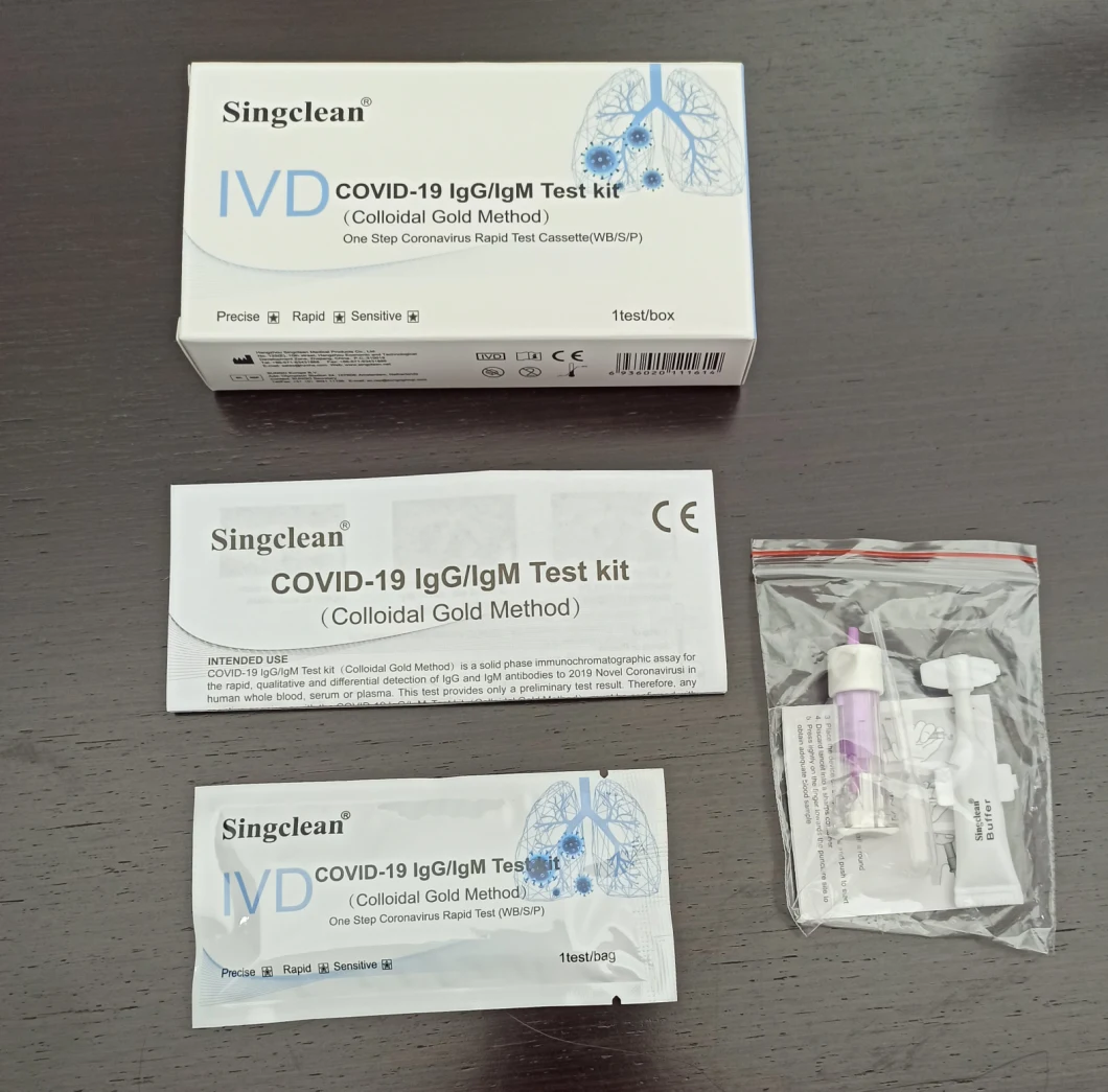 2-15 Minutes Antibody Rapid Test Igm/Igg High Sensitive with CE Certificate