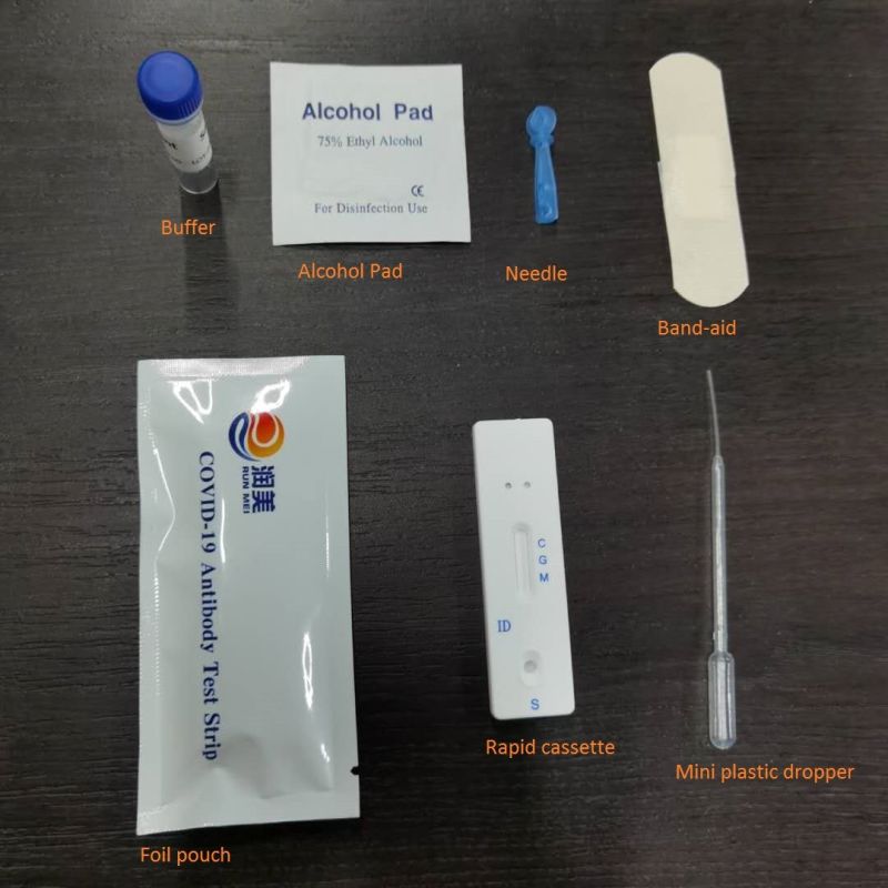 Ce ISO 13485 Approved Igg Igm Rapid Test, One Step Disease Rapid Test Kits, Testing Reagents for Gold, Rapide Test Virus