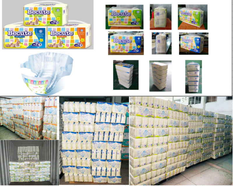 Privat Label Nonwoven Disposable Cheap Baby Diaper with Certificaiton