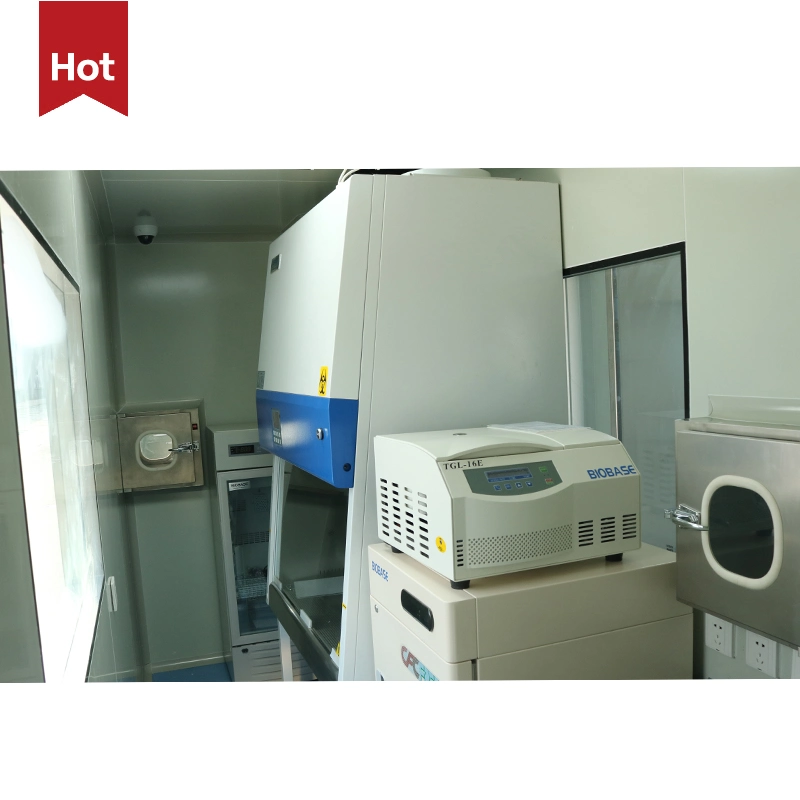 Biobase China Mobile PCR Lab Three Container Gene Testing PCR Lab for Hospital