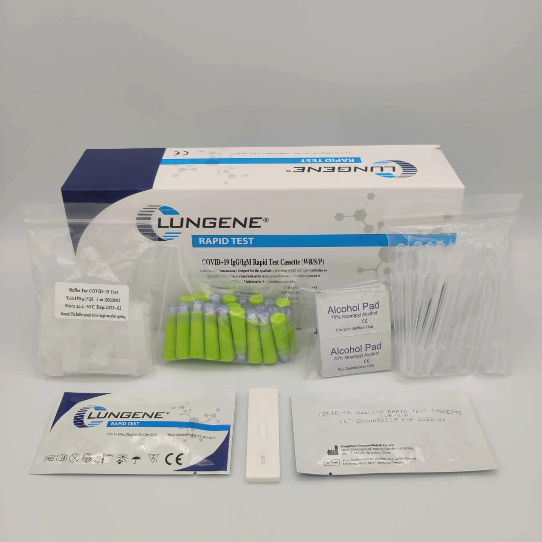 Fast Delivery Clungene Antigen Rapid Diagnostic Test Kit Antibody Lgg Lgm Test Kit CE