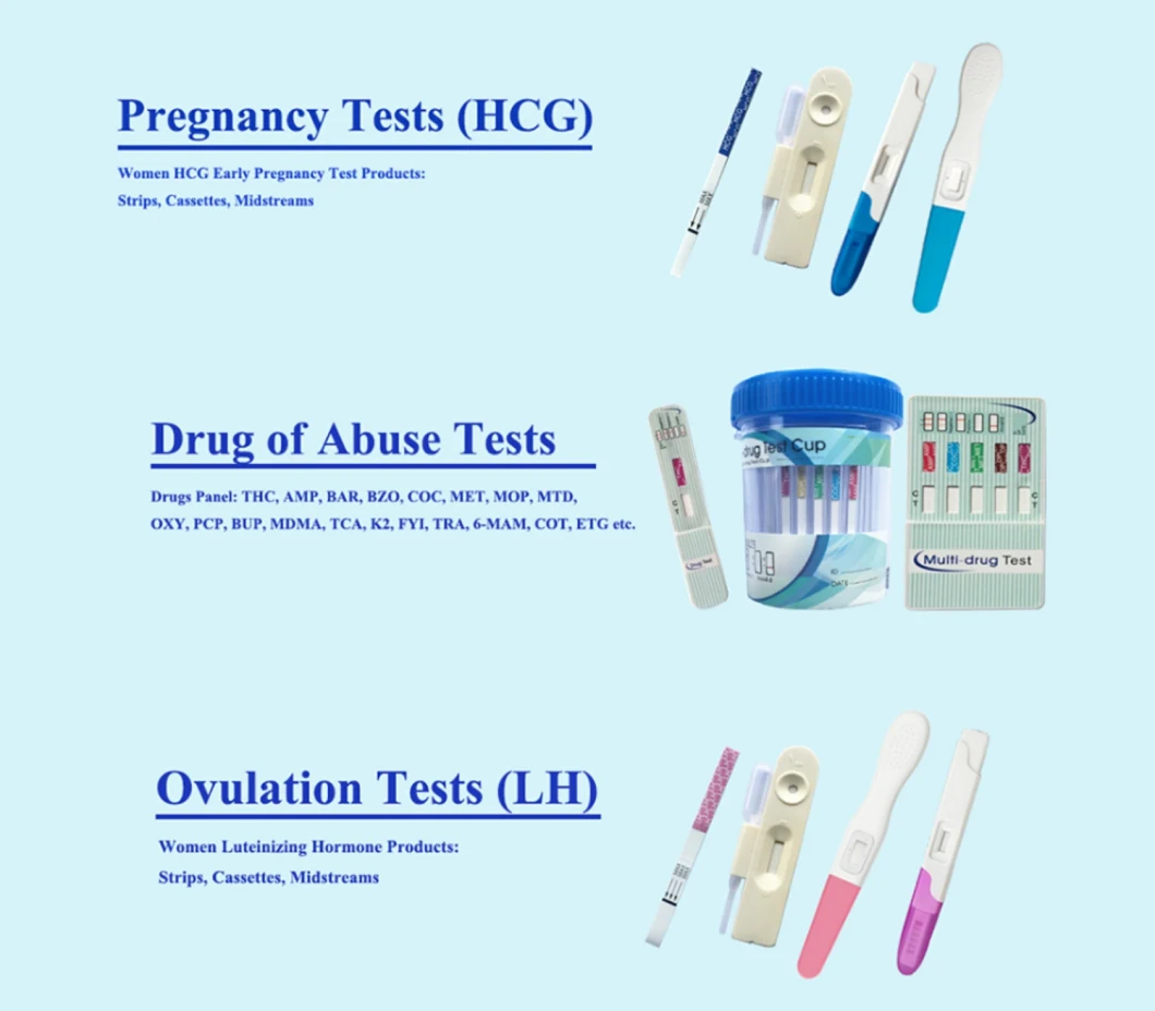 Ce FDA Approved Rapid Urine HCG Pregnancy Cassette Test