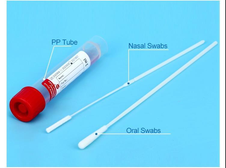 Viral Transport Media with Flocked Nasal Swab for PCR Test