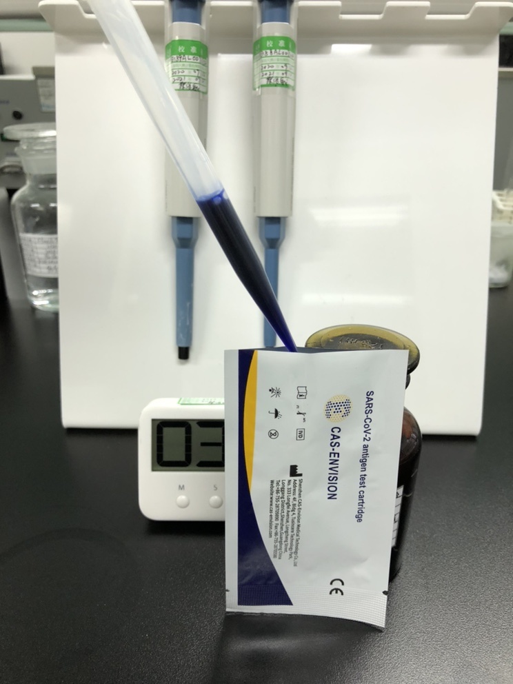 Antigen Rapid Testing Kit with 5 Tests for One Package Self-Test Saliva Nasal and Throat Test