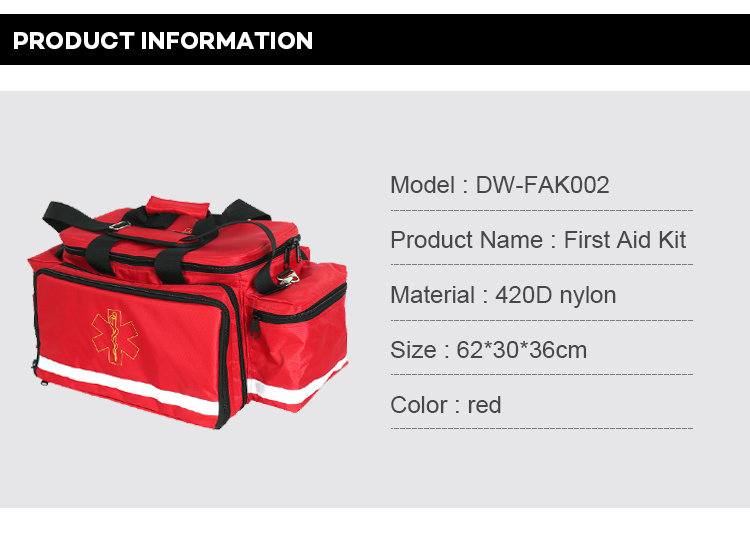 Dw-Fak005 China Make Hand-Held Diagnostic Bag First Aid Medical Kit