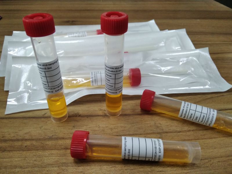 CE/FDA/Eua Vtm &Utm PCR Test with Flocked Nasopharyngeal Swab