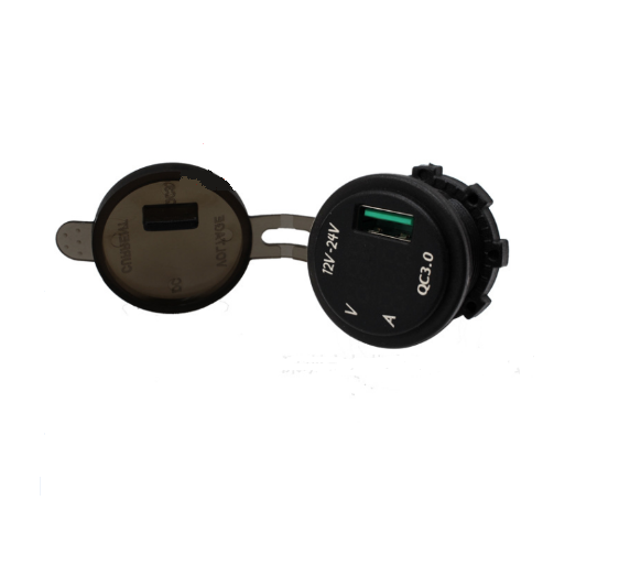 Quick Charger 3.0 Single USB Port Socket Adapter Voltmeter Current