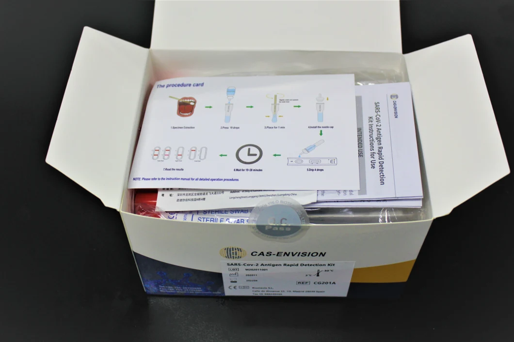 High Accuracy Home-Test Self-Test Antigen Rapid Testing Kit Lateral Flow Device with CE Certificates for 1 Test Pack and 5 Tests Pack