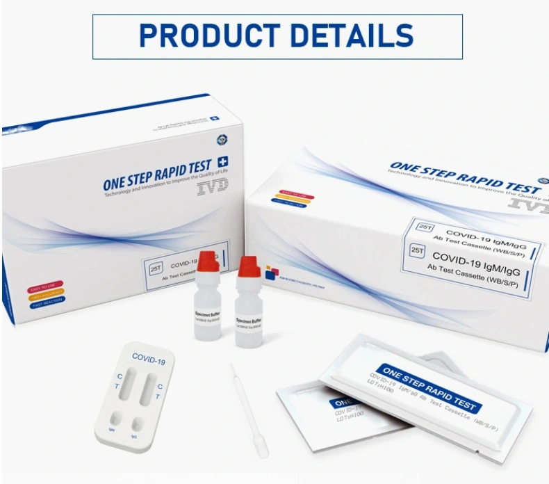 High Sensitivity Igg/Igm Antibody Rapid Diagnostic Test Kits
