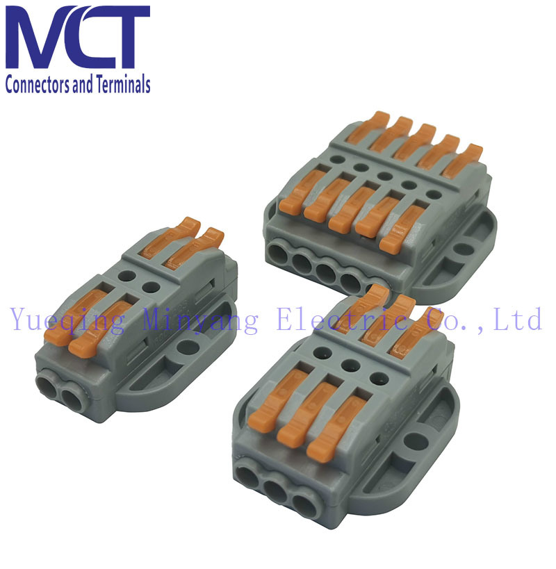 Push-in Wago Wire Connector Electric Terminal Block Quick Connectors