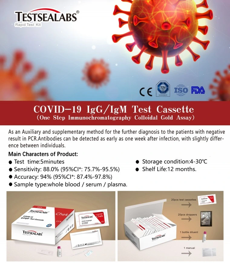 Rapid Test Kits/ Antibody Combined Test Kit Antibody Igg Igm Rapid Test Kit