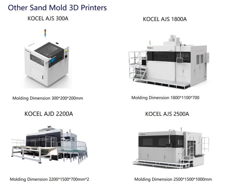 KOCEL AJS 1000A High Accuracy 3DP 3D Printer for Rapid Prototyping & Casting