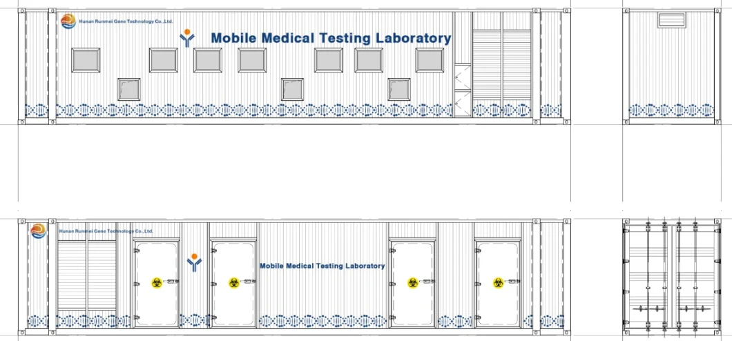 Bsl3 Mobile PCR Lab, Rt PCR Test Near Me, Mobile Laboratories Manufacturers Runmei