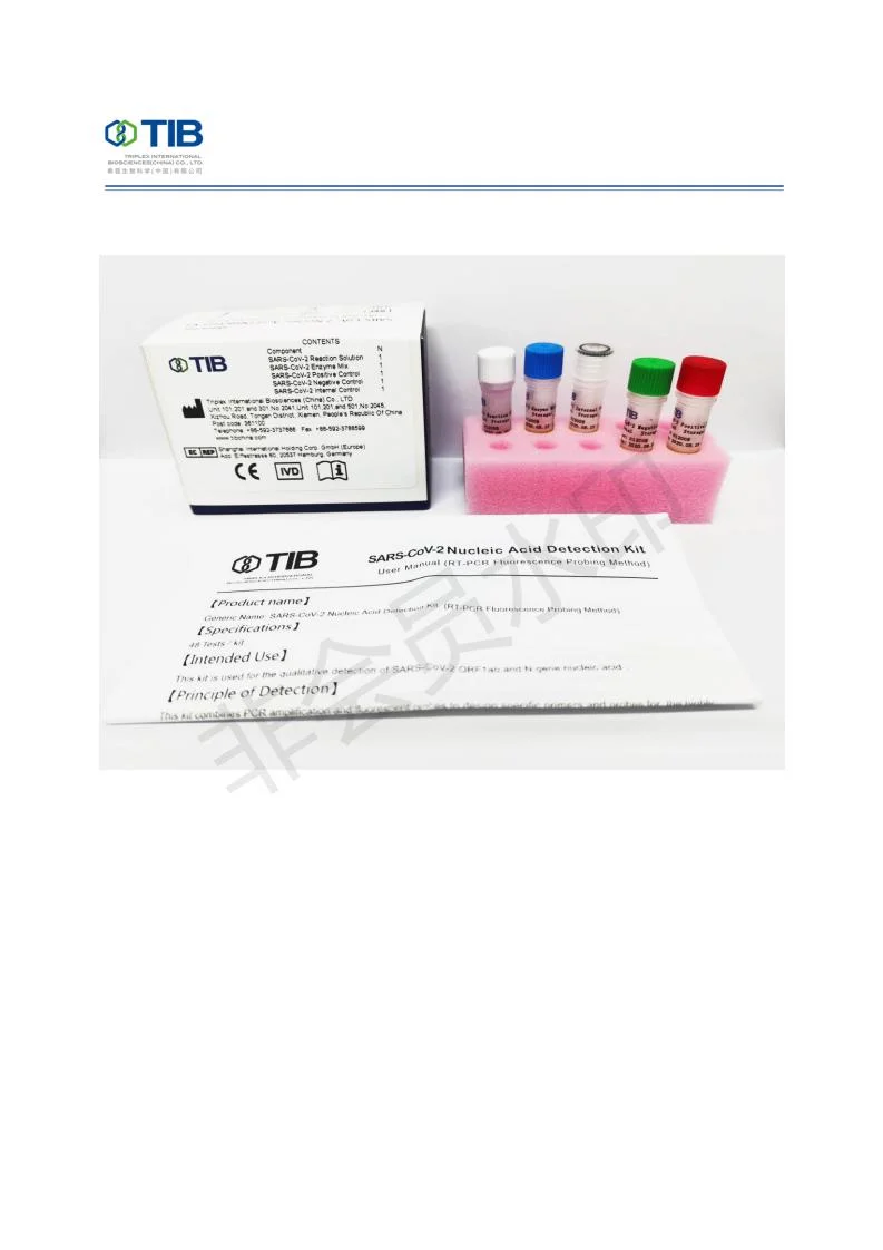 New Nucleic Acid Detection Extraction Reagent Bottle Rapid Diagnostic Test Kit for Real-Time PCR Platform