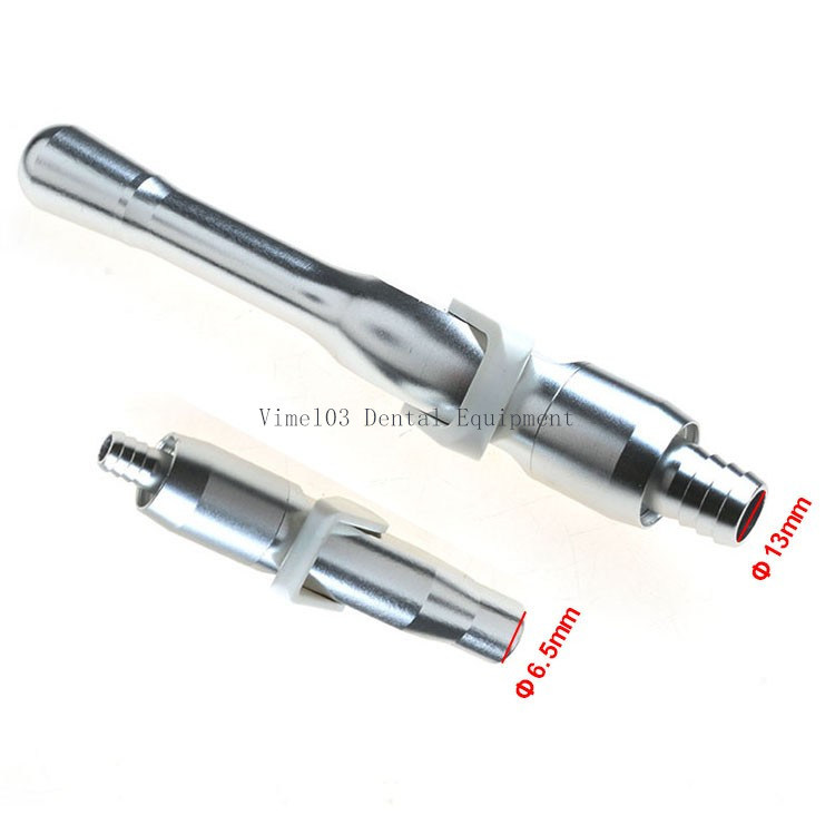 Aluminum Dental Saliva Ejector Suction Universal Valves Se/Hve Tip Adaptor Salivary