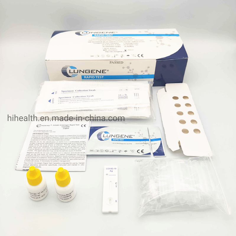 Antigen Test Kit Colloidal Gold Method CE Rapid Test Kit Clungene