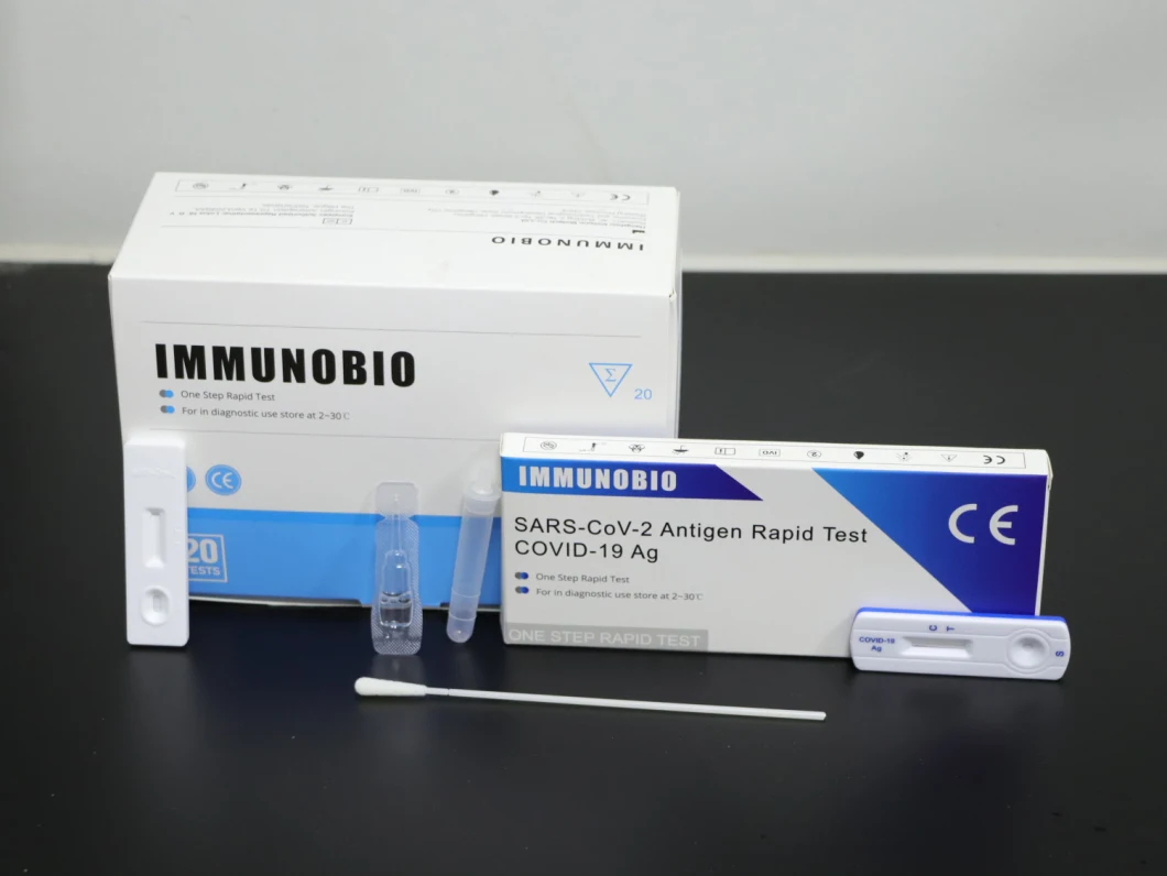 Pei/Bfarm Listed Immunobio Rapid Coil 19 Test Antigen Test Kit Saliva Rapid Test Nasal Swab Test